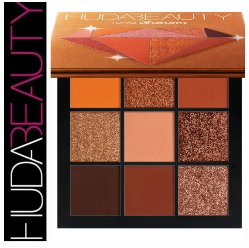 NIB $32 Huda Beauty Obsessions Eyeshadow Palette 9 Shades - Picture 1 of 10